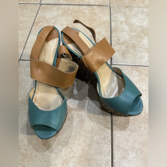 Nine West Leopard Wedges - Picture 2 of 5